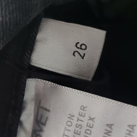 Vervet high rise distressed exposed button fly ankle skinny jeans size 26 - Picture 9 of 16